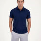 Alfani Alfatech Stretch Solid Polo Shirt (Created for Macy's) (Neo Navy)