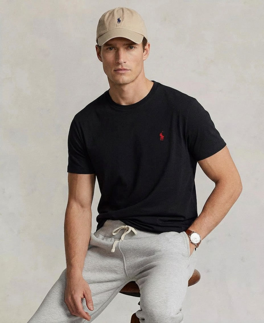 Polo Ralph Lauren Classic Fit Crew Neck T-Shirt (Black)