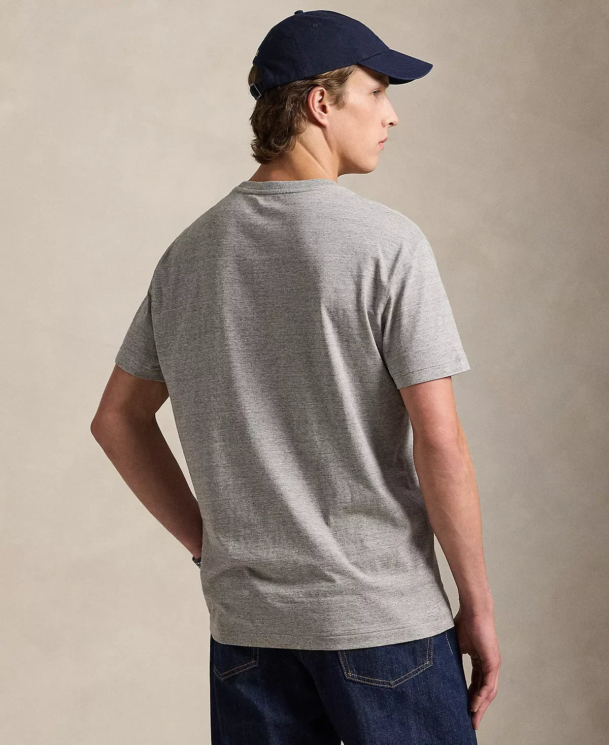 Polo Ralph Lauren Classic Fit Crew Neck T-Shirt (Dark Vintage Heather)