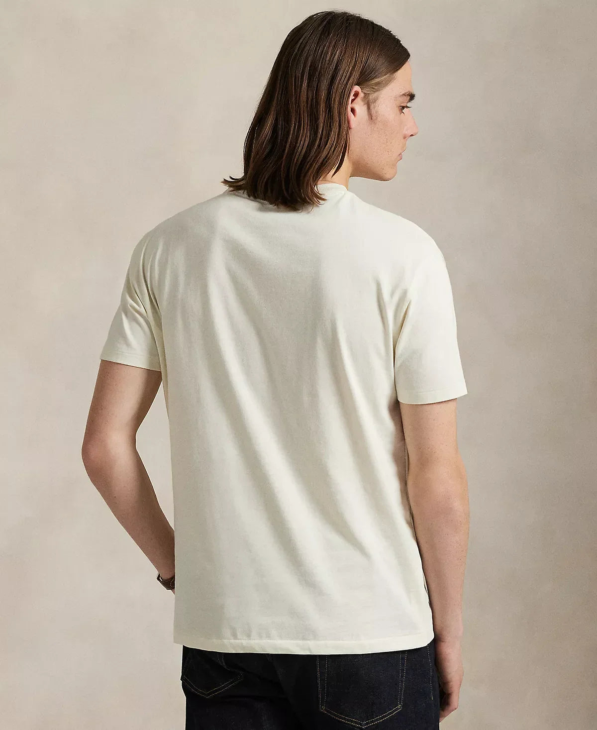 Polo Ralph Lauren Classic Fit Crew Neck T-Shirt (Parchment Cream)