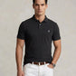 Polo Ralph Lauren Custom Slim Fit Mesh Polo (Black Marl Heather)