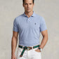 Polo Ralph Lauren Custom Slim Fit Mesh Polo (Isle Heather)
