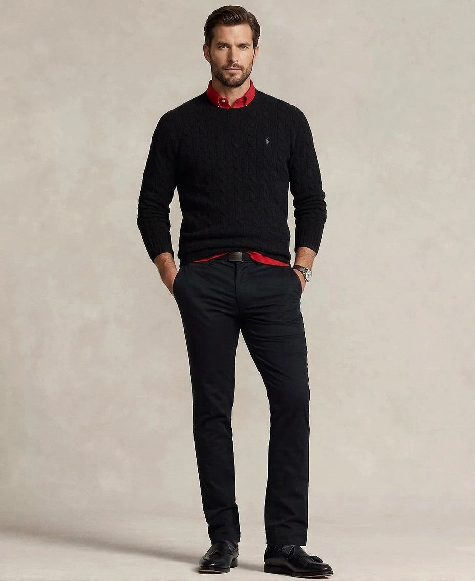 Polo Ralph Lauren Slim Fit Stretch Chino Pants (Polo Black)