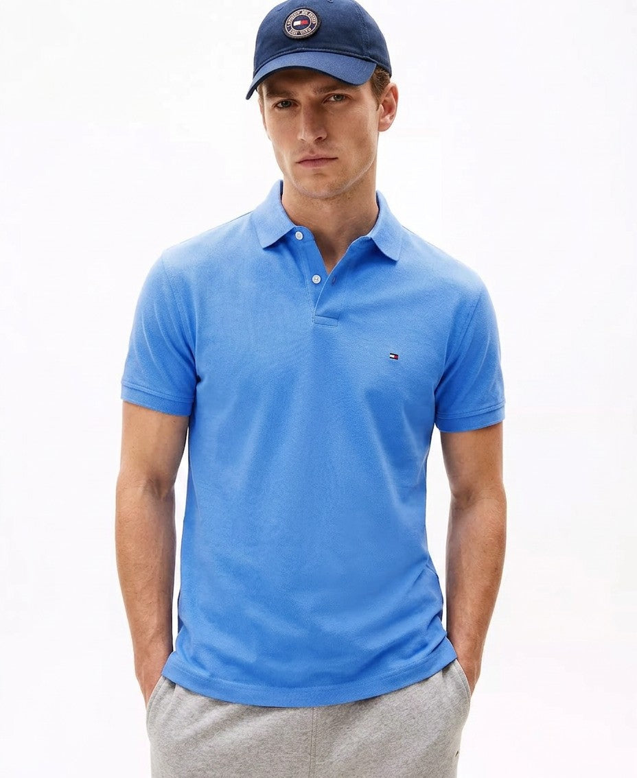 Tommy Hilfiger Cotton Classic Fit 1985 Polo (Blue Spell)