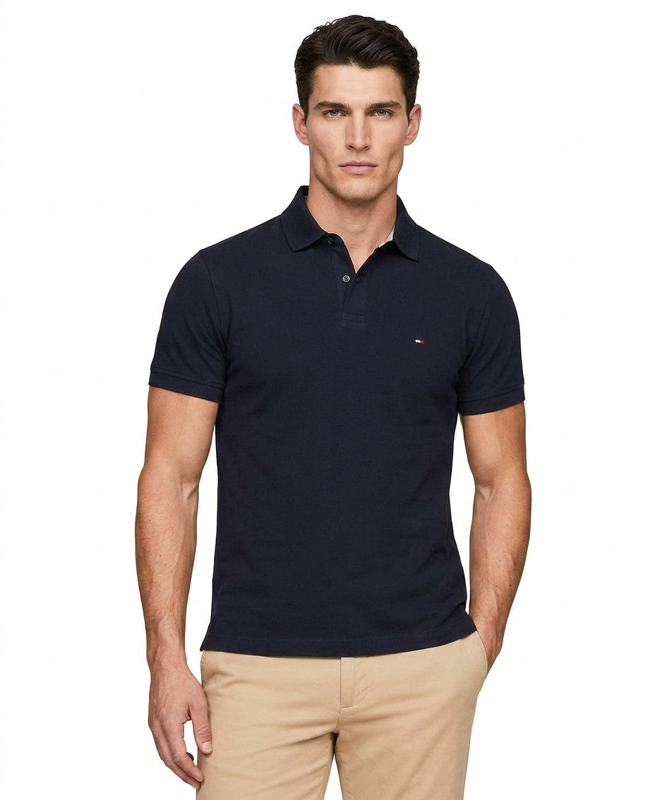 Tommy Hilfiger Cotton Classic Fit 1985 Polo (Desert Sky Heather)