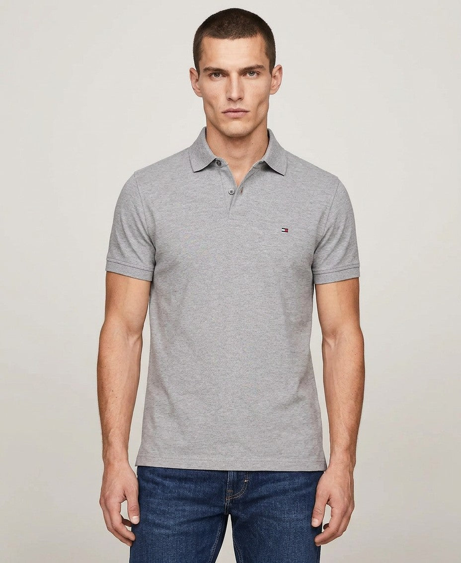 Tommy Hilfiger Cotton Classic Fit 1985 Polo (Medium Gray)