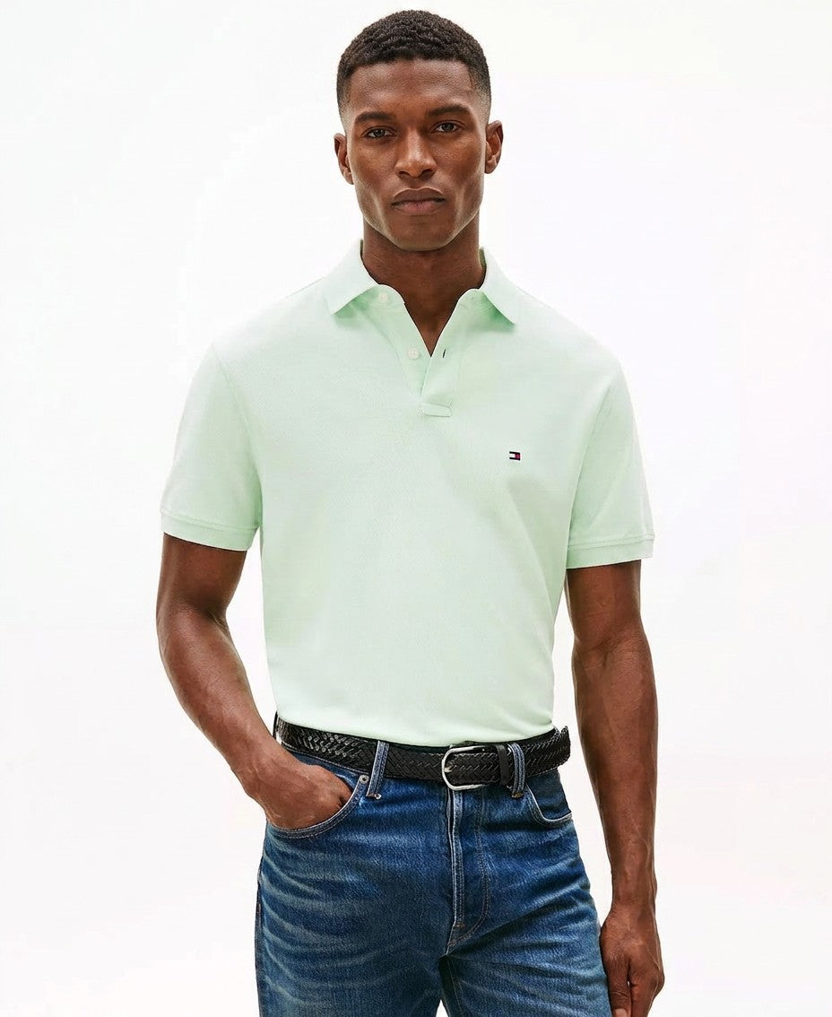 Tommy Hilfiger Cotton Classic Fit 1985 Polo (Opal Green)