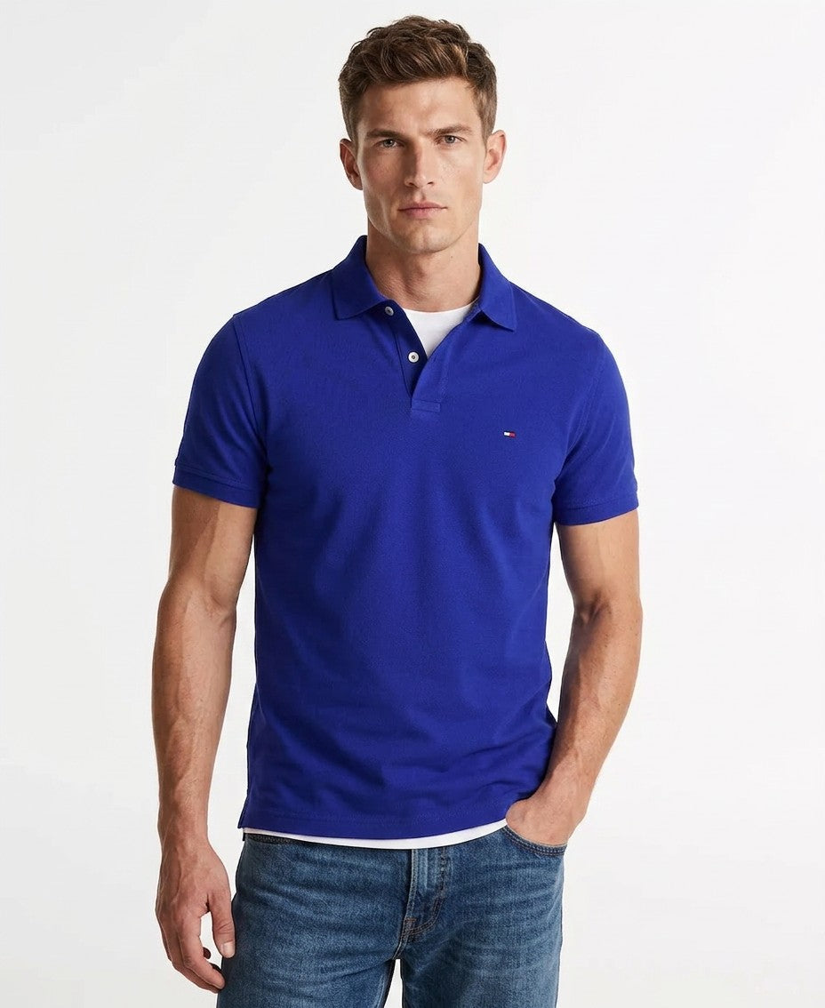 Tommy Hilfiger Cotton Classic Fit 1985 Polo (Wedge Blue)