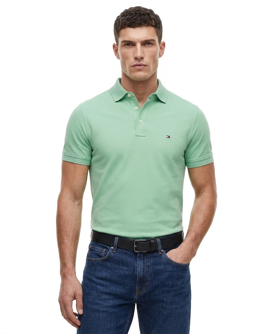 Tommy Hilfiger 1985 Slim Fit Polo Shirt (Cut Grass)