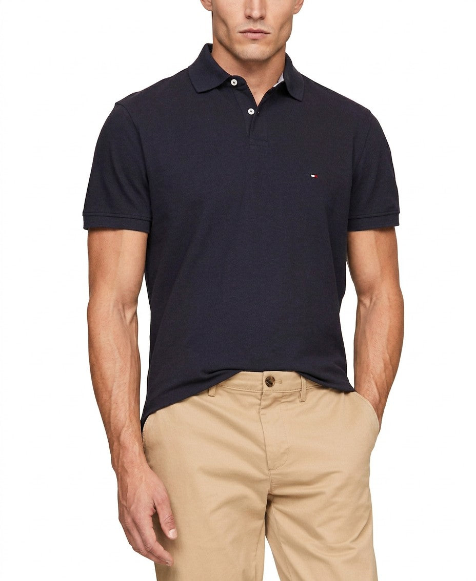 Tommy Hilfiger 1985 Slim Fit Polo Shirt (Desert Sky Heather)