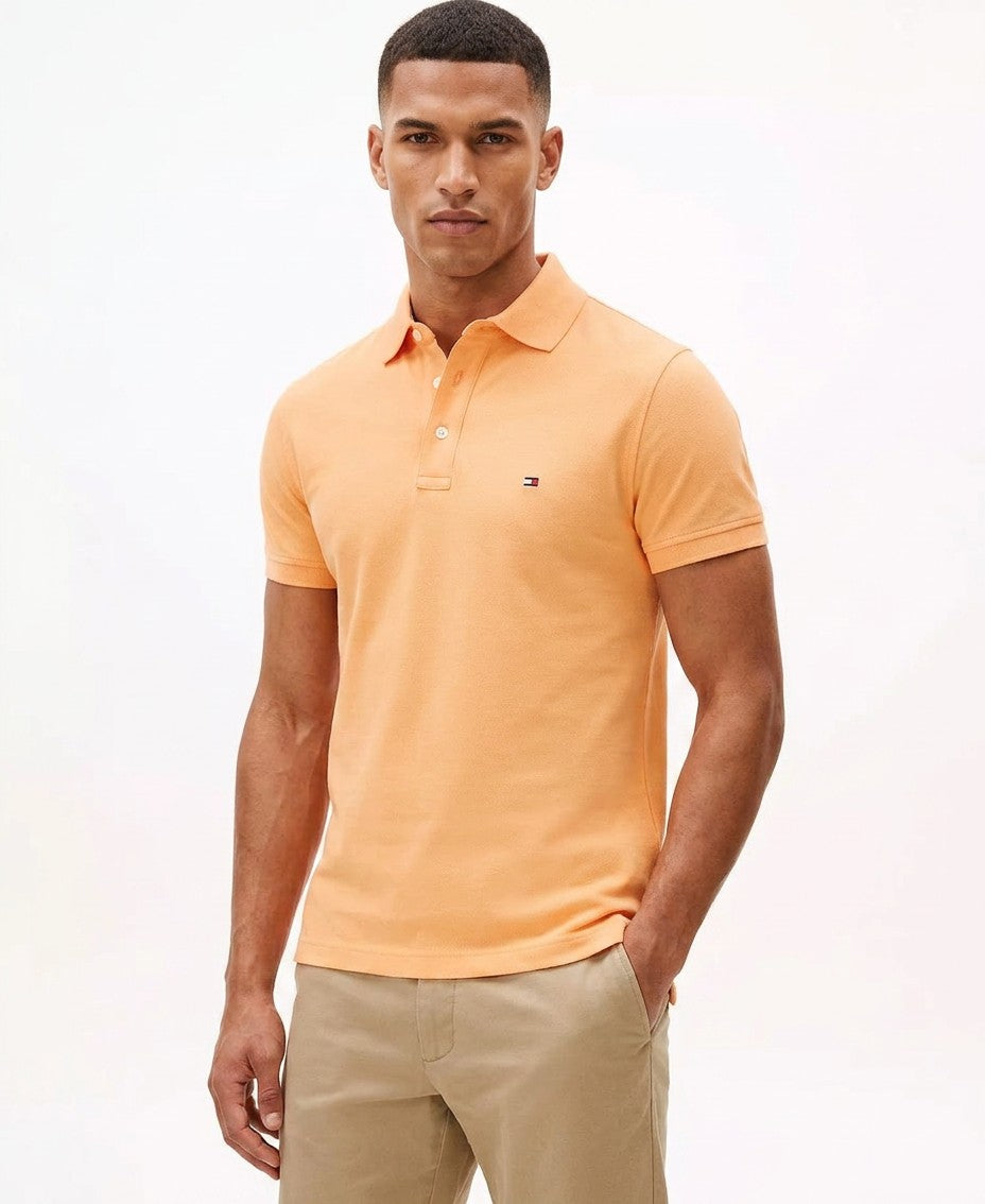 Tommy Hilfiger 1985 Slim Fit Polo Shirt (Fruity Orange)