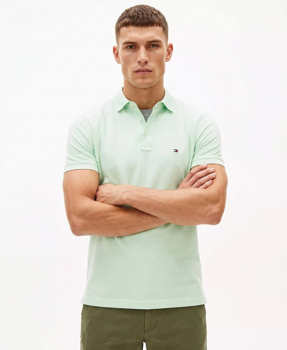 Tommy Hilfiger 1985 Slim Fit Polo Shirt (Opal Green)