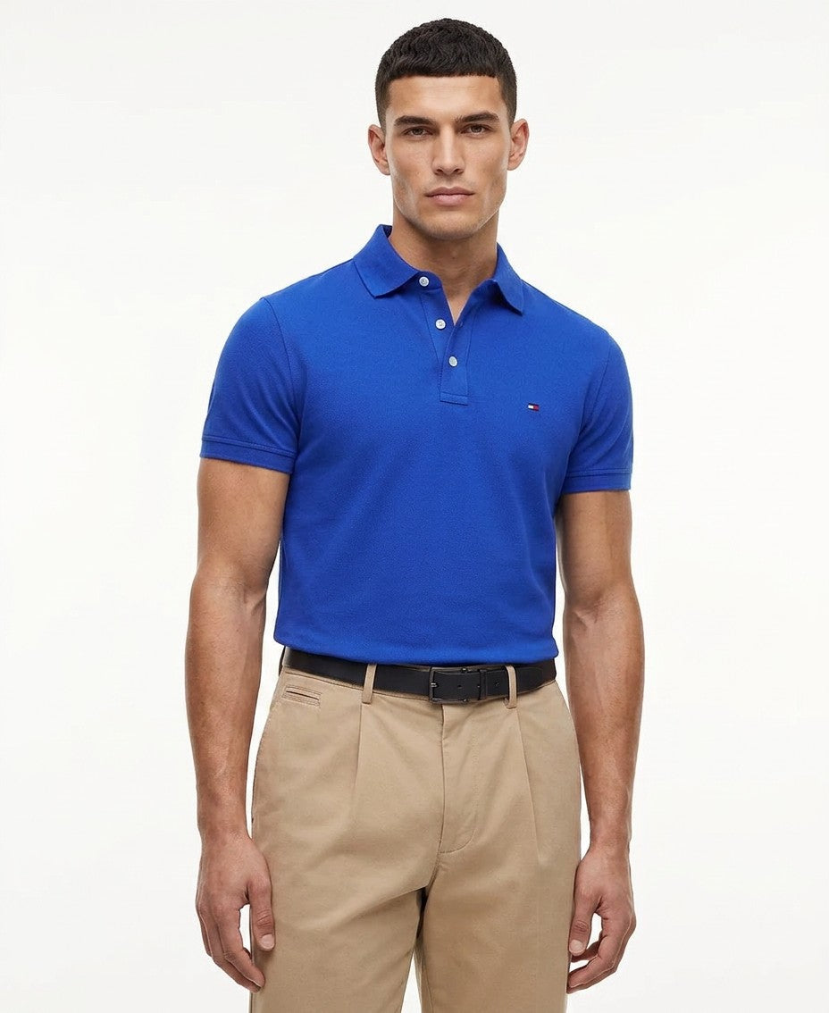 Tommy Hilfiger 1985 Slim Fit Polo Shirt (Regal Blue)