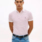 Tommy Hilfiger 1985 Slim Fit Polo Shirt (White Medium Red)