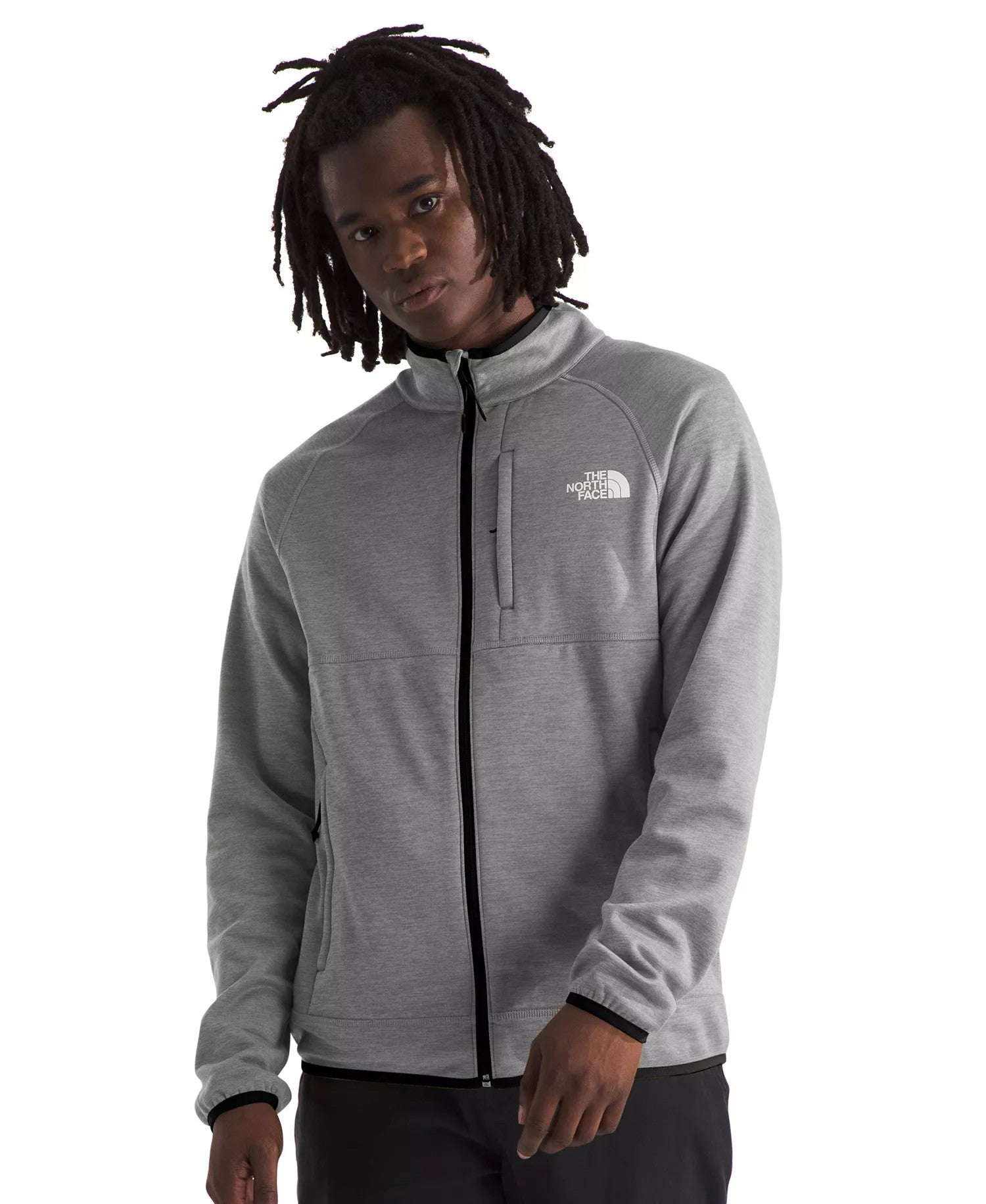 The North Face Canyonlands Full Zip Fleece Jacket (Tnf Medium Grey Heather Npf)