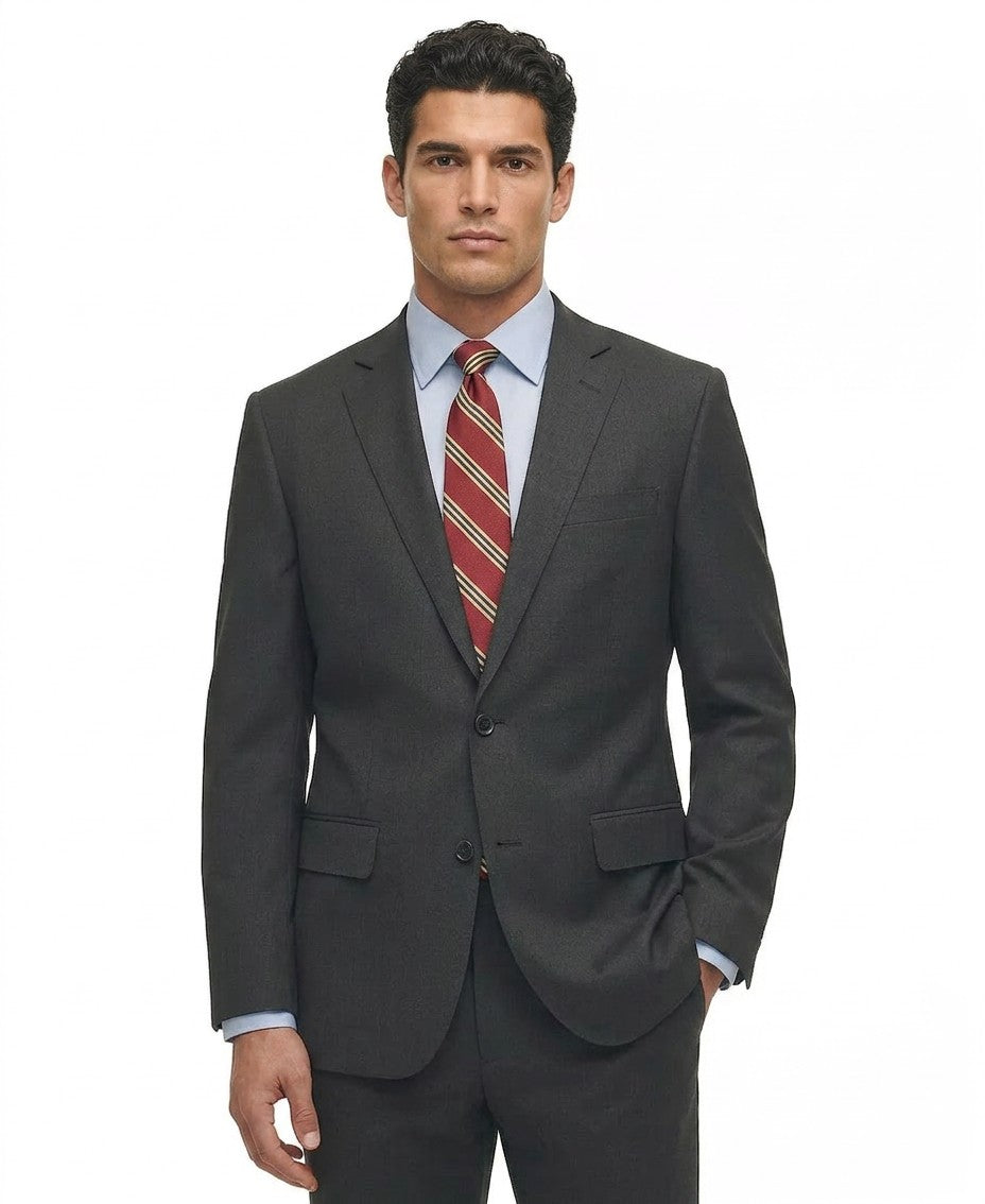 B By Brooks Brothers Classic Fit Stretch Wool-Blend Suit Separates Jacket (Charcoal)