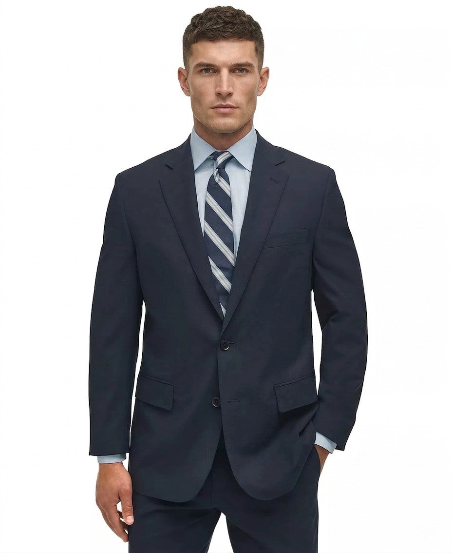 B By Brooks Brothers Classic Fit Stretch Wool-Blend Suit Separates Jacket (Navy)