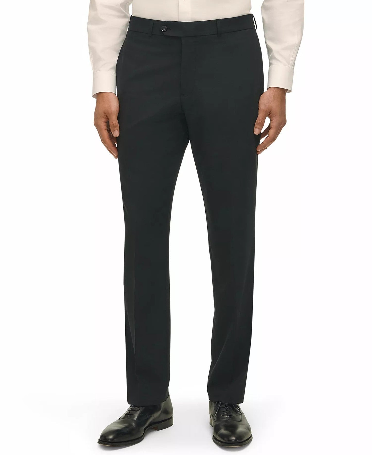 B By Brooks Brothers Classic Fit Stretch Wool-Blend Suit Separates Pant (Black)