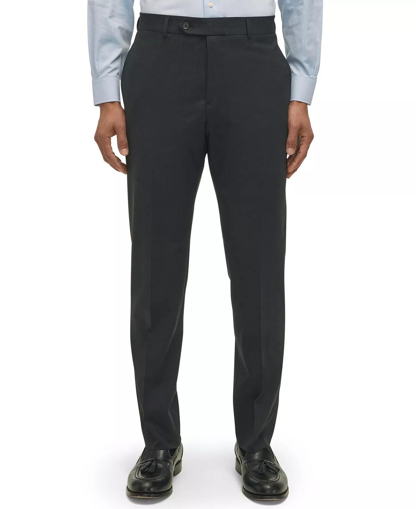 B By Brooks Brothers Classic Fit Stretch Wool-Blend Suit Separates Pant (Charcoal)