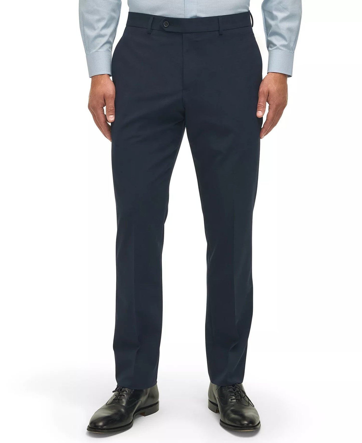 B By Brooks Brothers Classic Fit Stretch Wool-Blend Suit Separates Pant (Navy)