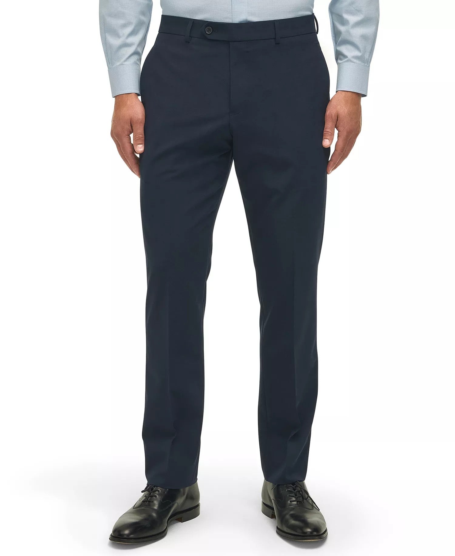 B By Brooks Brothers Classic Fit Stretch Wool-Blend Suit Separates Pant (Navy)