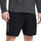 Under Armour Moisture Wicking Logo Print 8 1 4 Tech Shorts (Black White)