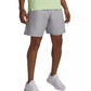 Under Armour Moisture Wicking Logo Print 8 1 4 Tech Shorts (Mod Gray Lumos Lime)