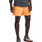 Under Armour Moisture Wicking Logo Print 8 1 4 Tech Shorts (Orange Block)