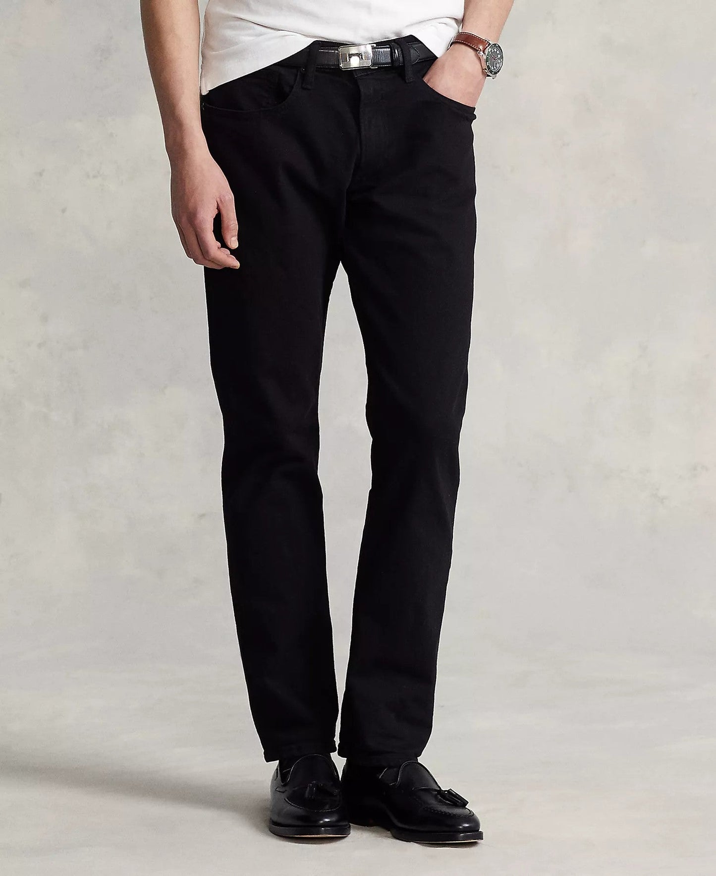 Polo Ralph Lauren Hampton Relaxed Straight Jeans (Hudson Black)