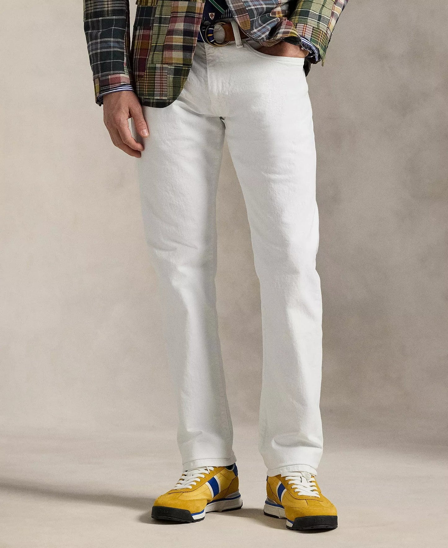 Polo Ralph Lauren Hampton Relaxed Straight Jeans (Hudson White)
