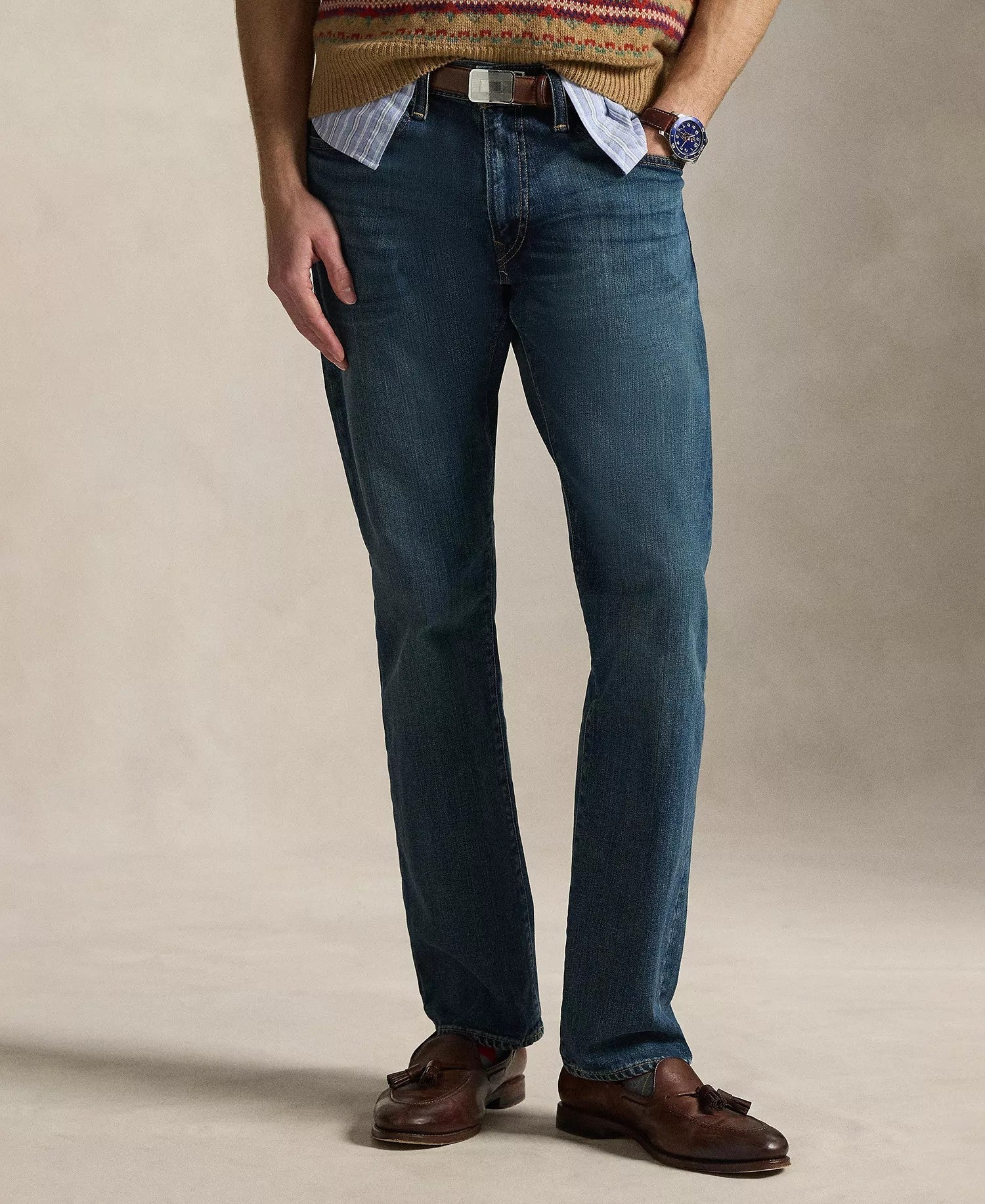 Polo Ralph Lauren Hampton Relaxed Straight Jeans (Rockford Medium)