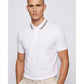 Boss By Hugo Boss Slim Fit Striped Collar Polo (White)