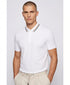 Boss By Hugo Boss Slim Fit Striped Collar Polo (White)