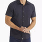 Untuckit Regular Fit Wrinkle-Free Short Sleeve Performance Gironde Button-Up Shirt (Black)