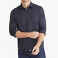Untuckit Regular Fit Wrinkle-Free Performance Gironde Button-Up Shirt (Black)