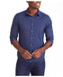 Untuckit Regular Fit Wrinkle-Free Performance Gironde Button-Up Shirt (Navy)