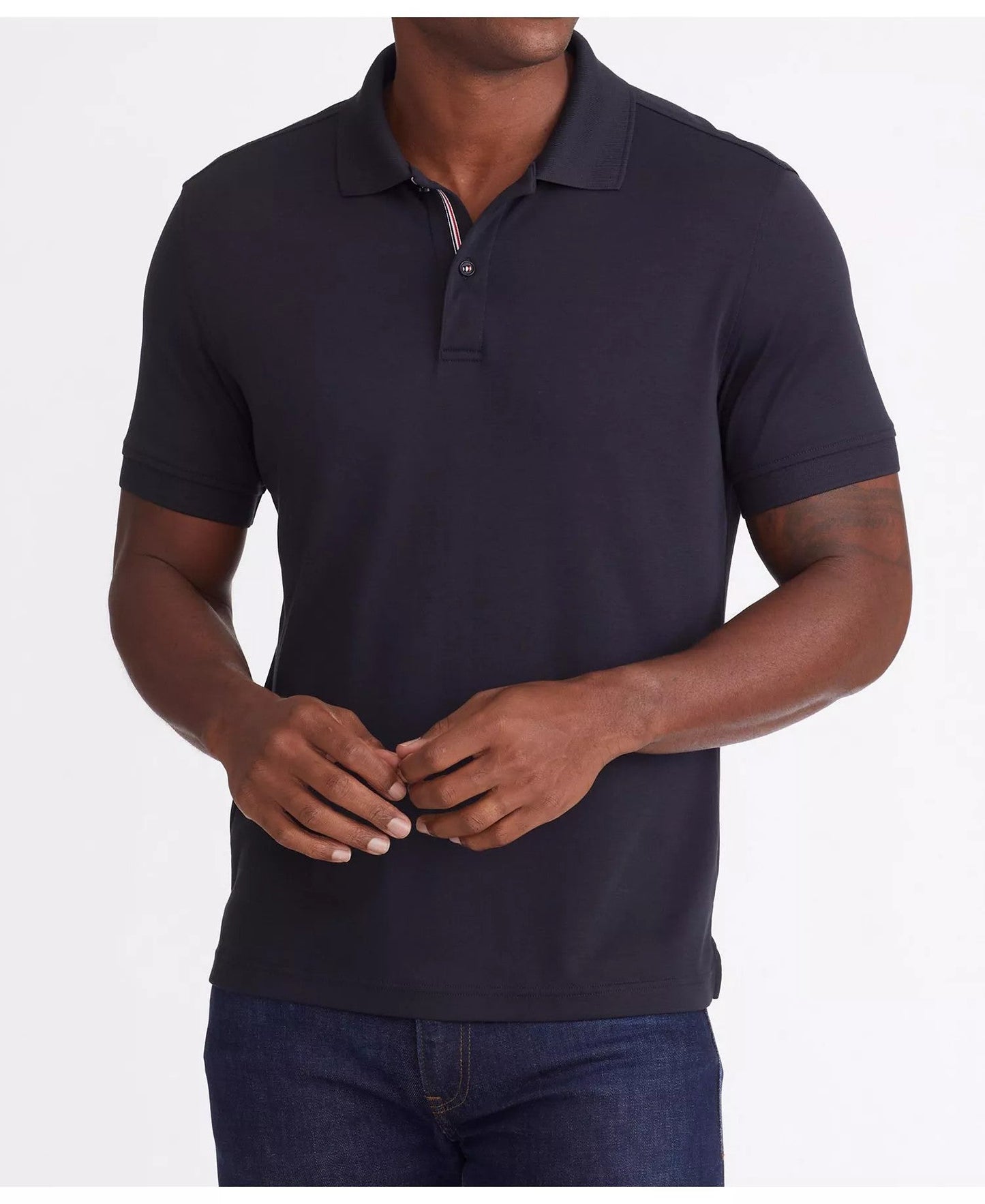 Untuckit Wrinkle-Free Damaschino Polo (Black)