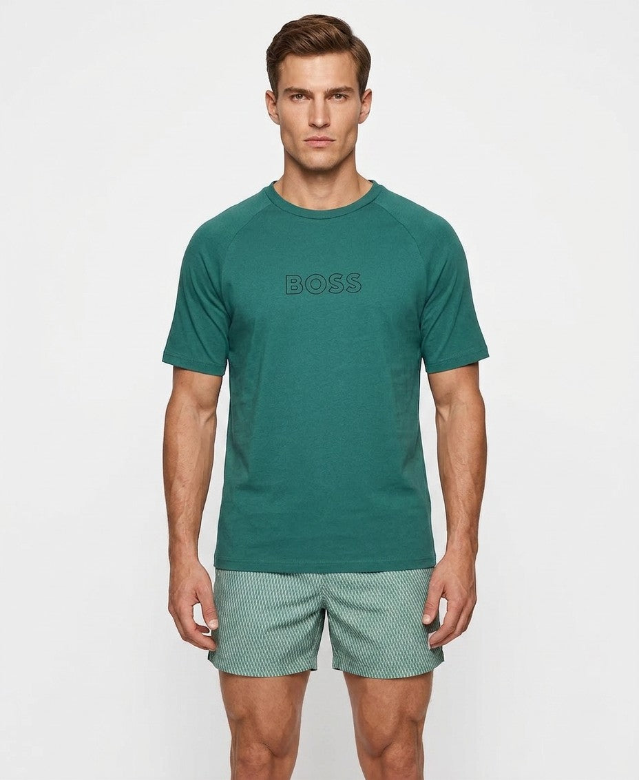 Boss By Hugo Boss Logo T-Shirt (Created for Macy's) (Green)