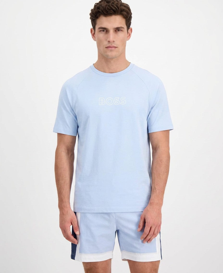 Boss By Hugo Boss Logo T-Shirt (Created for Macy's) (Lt Pasblue)