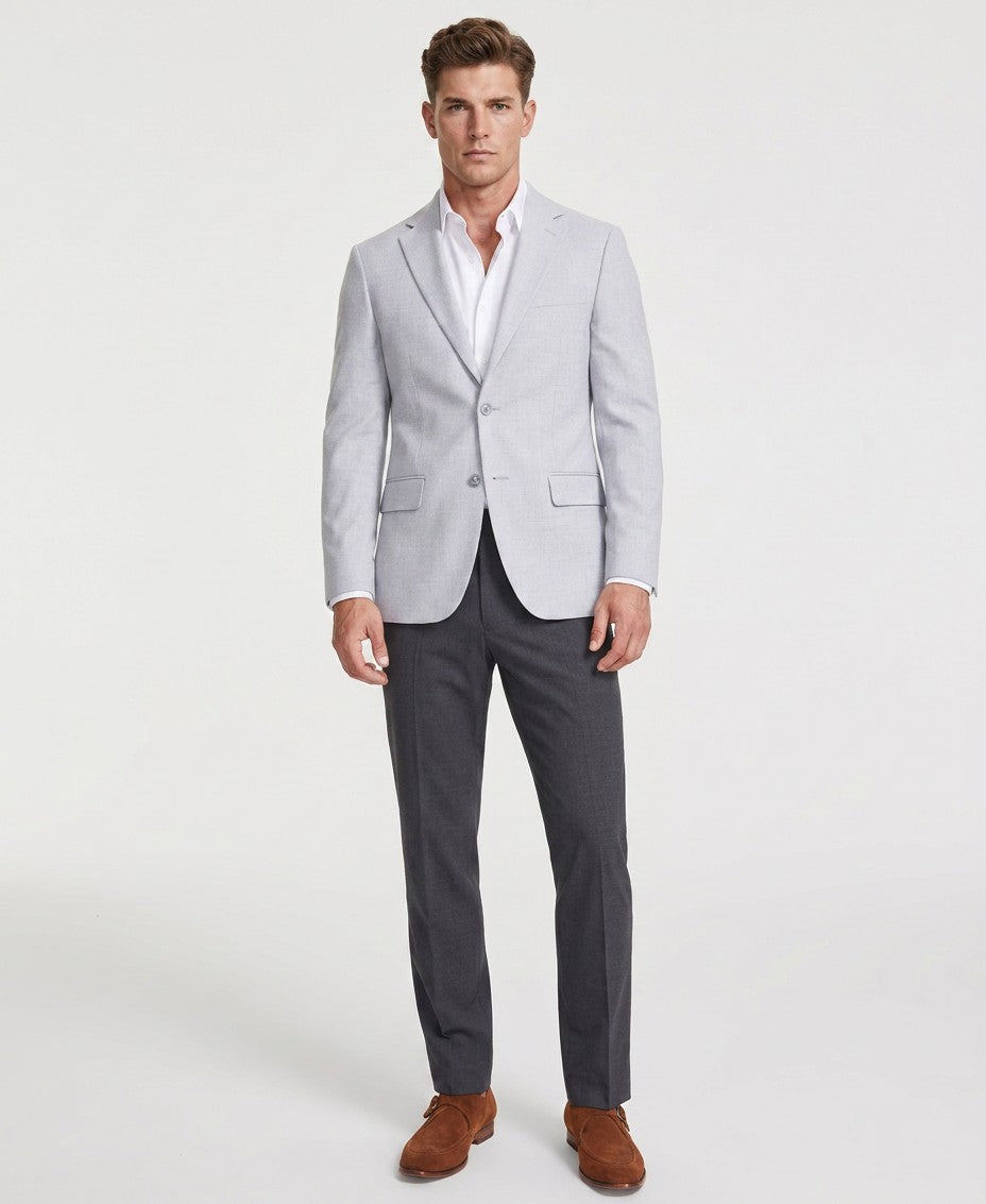 Tommy Hilfiger Modern Fit Solid Sport Coat (Light Grey)