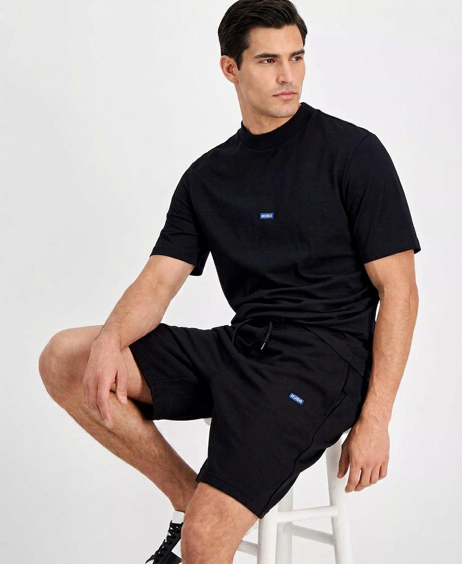 Hugo By Hugo Boss Regular Fit Logo Patch T-Shirt (Black)