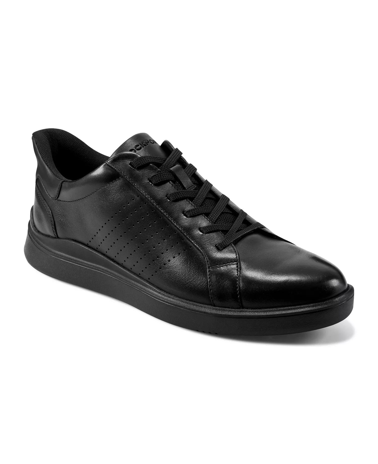 Rockport Tristen Step Activated Lace-Up Sneakers (Black Leather)