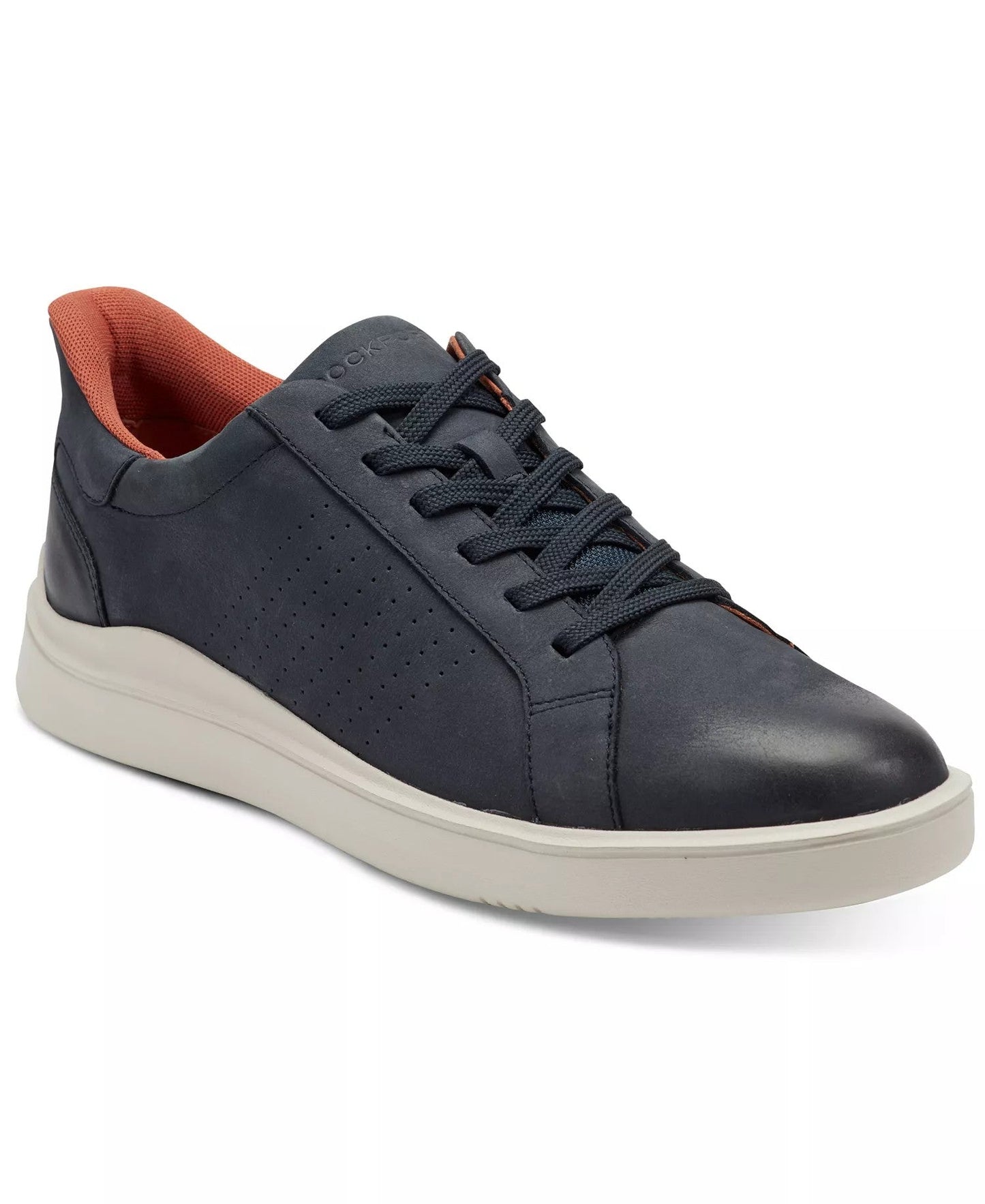 Rockport Tristen Step Activated Lace-Up Sneakers (Dark Navy Blue Leather)