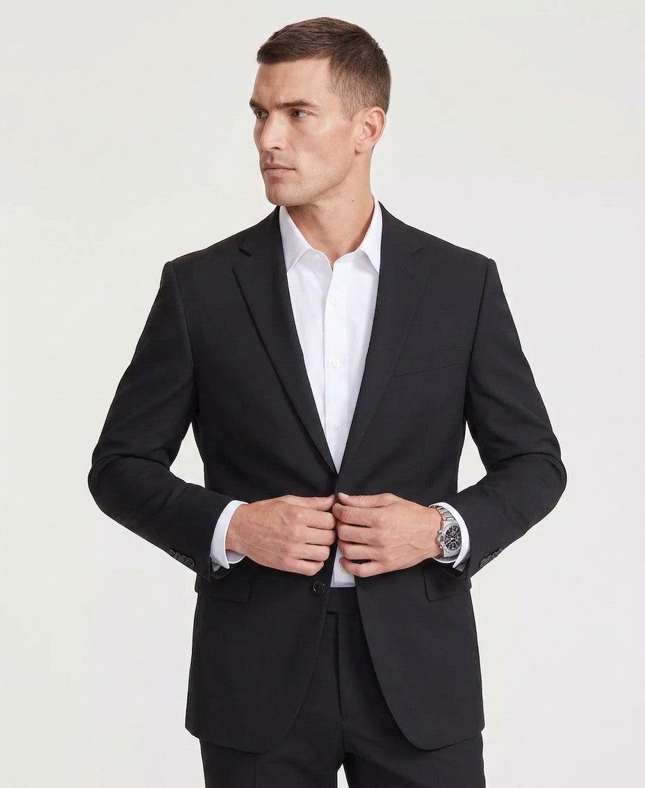 DKNY Modern Fit Nested Suit (Black)