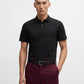 Boss By Hugo Boss Mercerized Cotton Regular Fit Polo Shirt (Black)