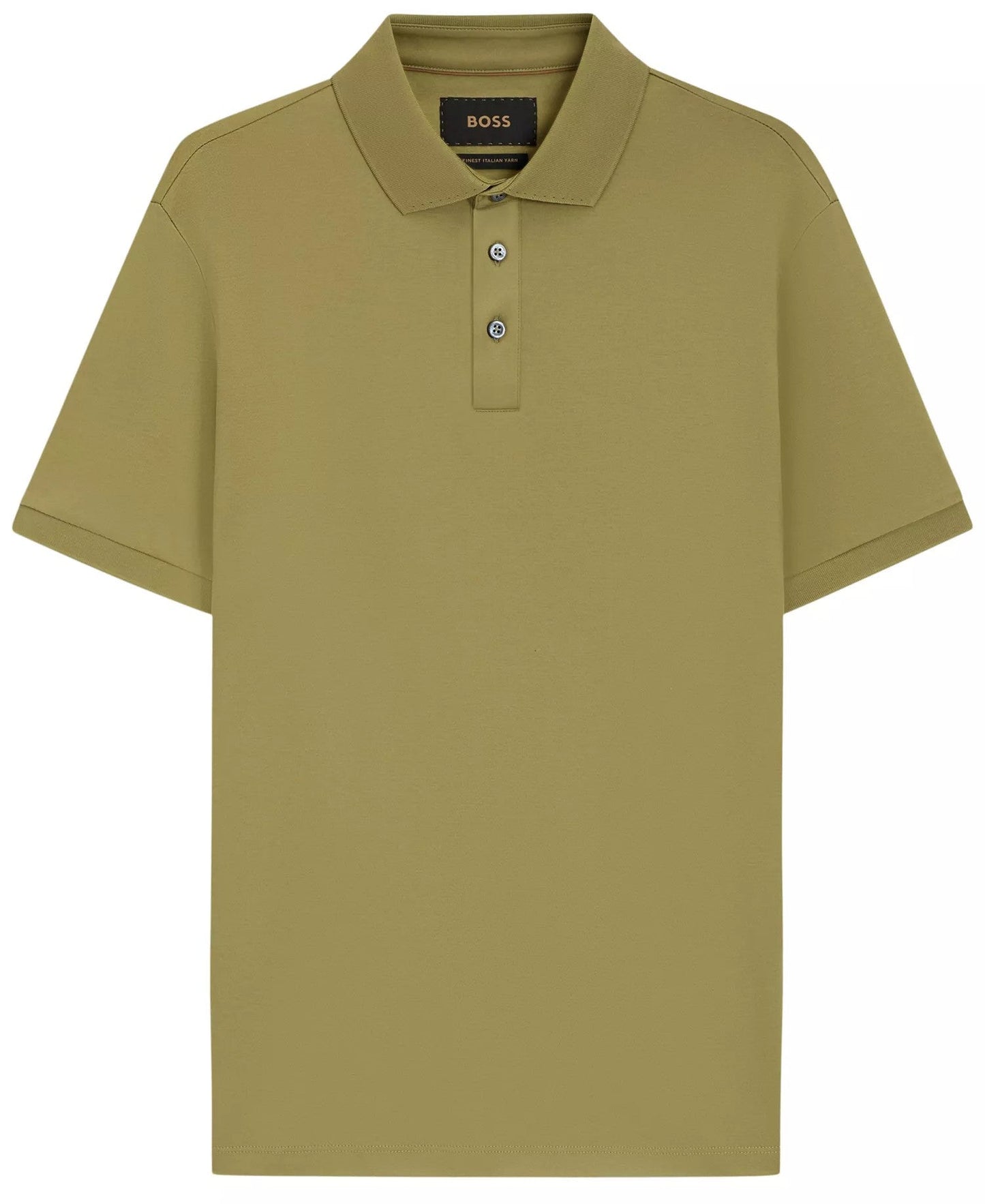 Boss By Hugo Boss Mercerized Cotton Regular Fit Polo Shirt (Open Green)