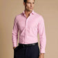 Charles Tyrwhitt Slim Fit Non-Iron Solid Twill Dress Shirt (Pink)