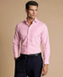 Charles Tyrwhitt Slim Fit Non-Iron Solid Twill Dress Shirt (Pink)