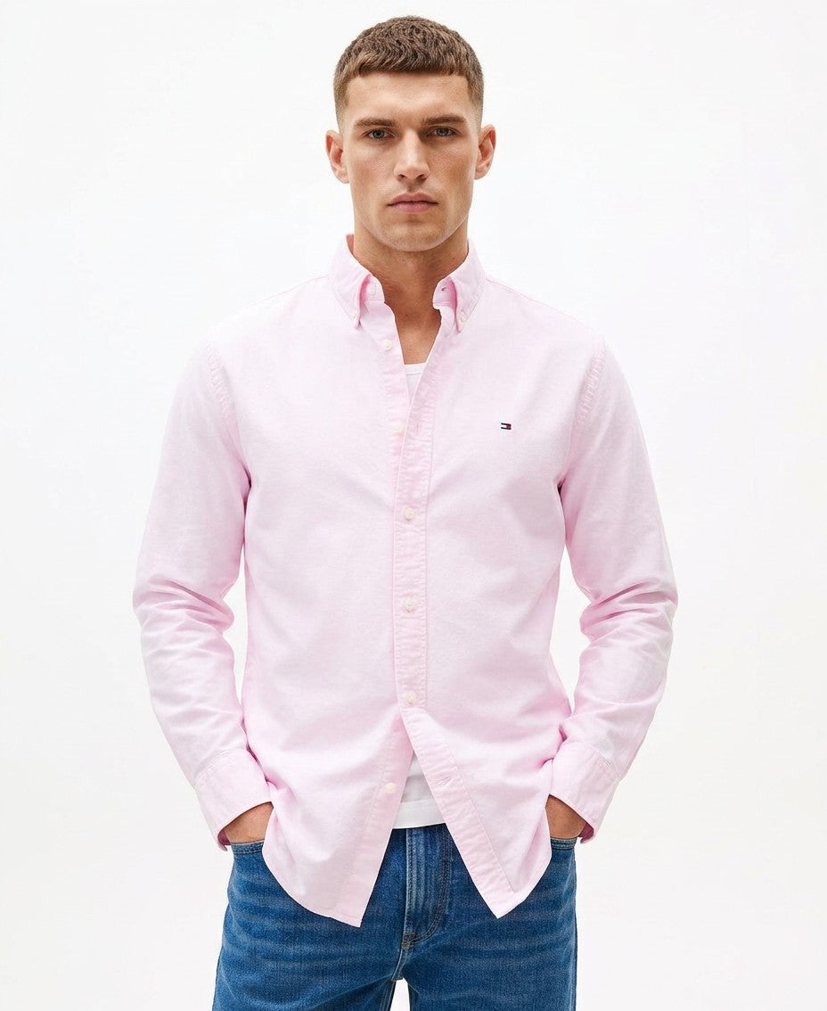 Tommy Hilfiger Regular Fit Heritage Oxford Shirt (Rose Petal)
