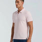 Perry Ellis Slim Fit Ribbed Knit 1 4 Zip Polo Shirt (Orchid Ice)